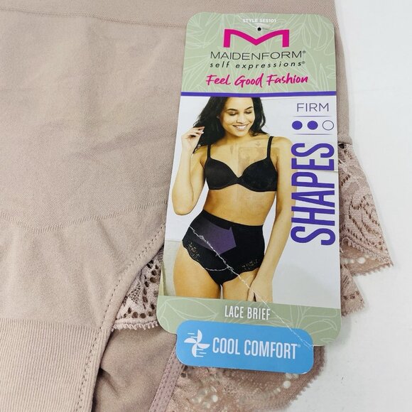 Maidenform Self Expressions Womens Size Medium Feel Good Fashion Briefs Lace 462 - Picture 5 of 6